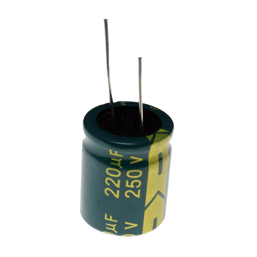220UF 250V-22*25-105C-GREEN