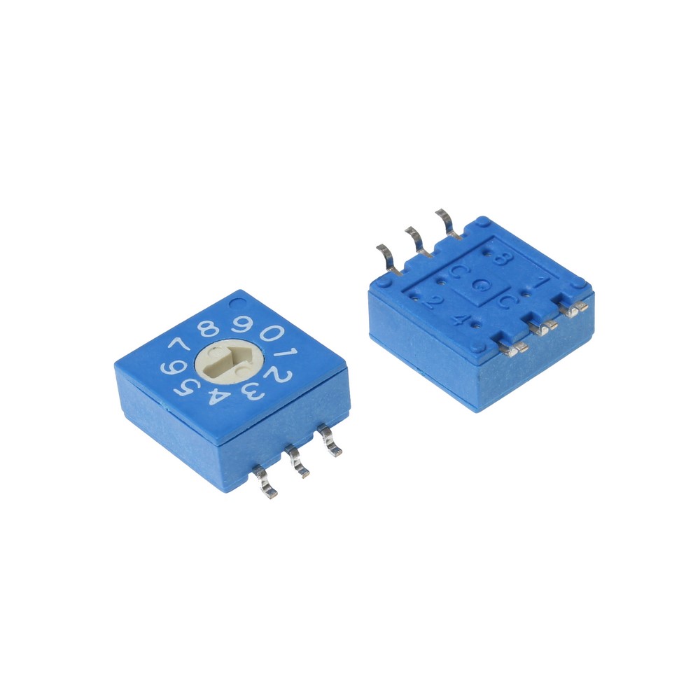 BCD8421 SMD ROTARY SWITCH 0-9 10*10