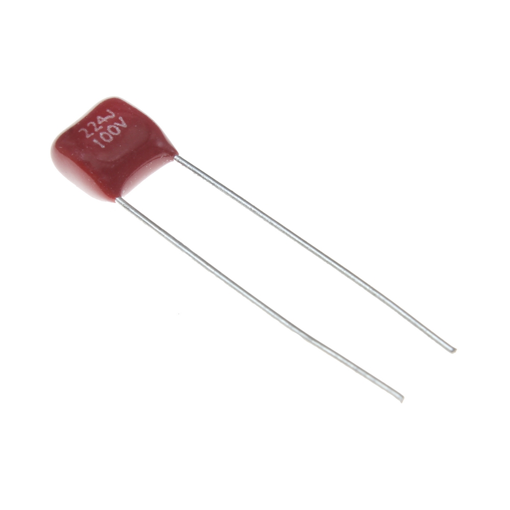 POLYESTER CAPACITOR 220NF 100V 5MM