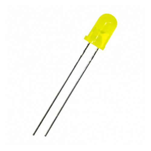 LED زرد مات 5mm
