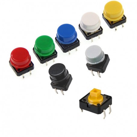 سرکلید تک سوئیچ کله خور 12x12 گرد رنگ آبی