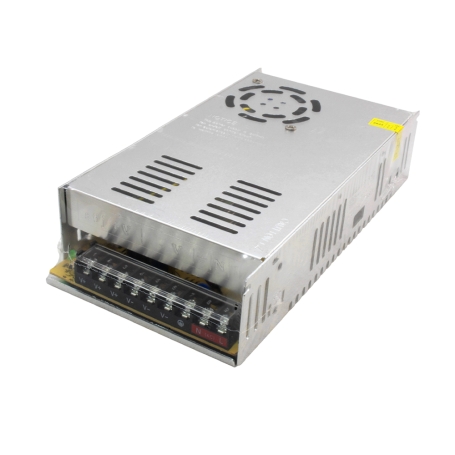تغذیه سوئیچینگ فلزی 24 ولت 15 آمپر 24v-15A فن دار مارک VOLT