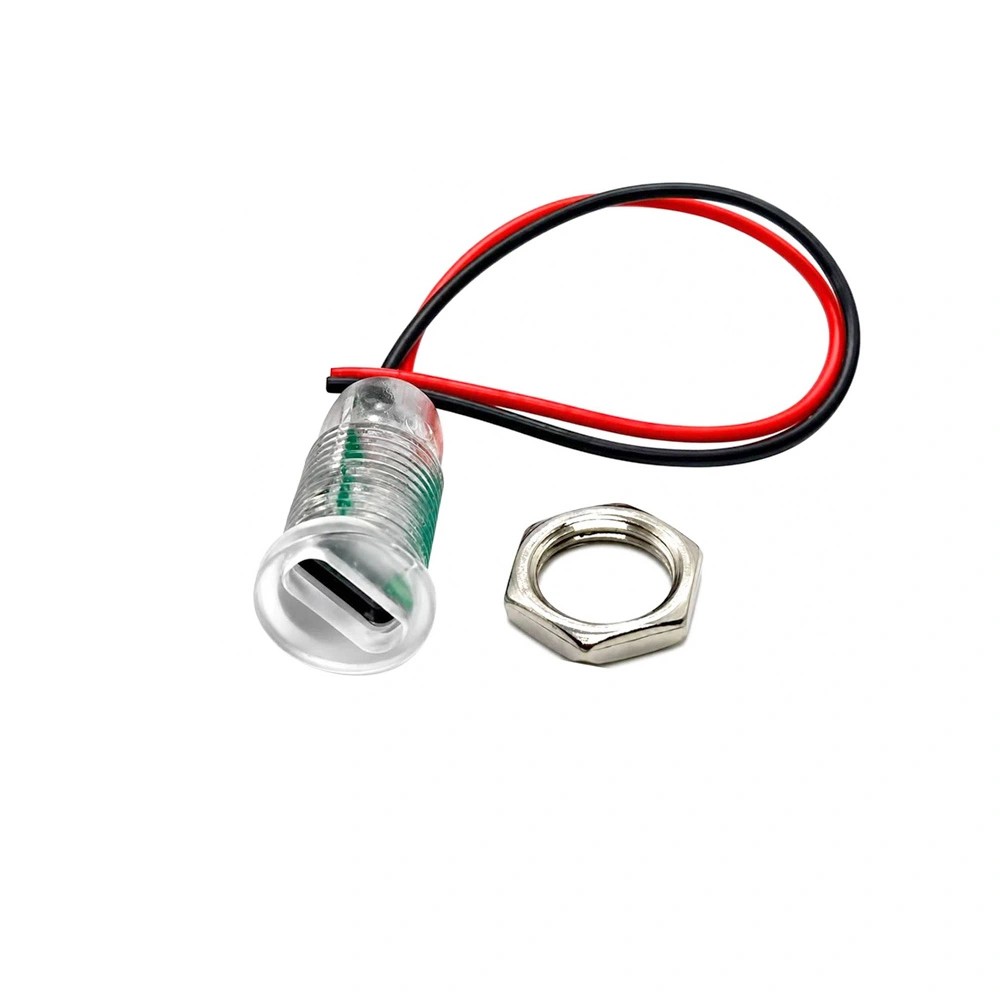 شارژر پنلی باتری لیتیومی TP4056 ورودی Type-C مهره خور (شفاف)