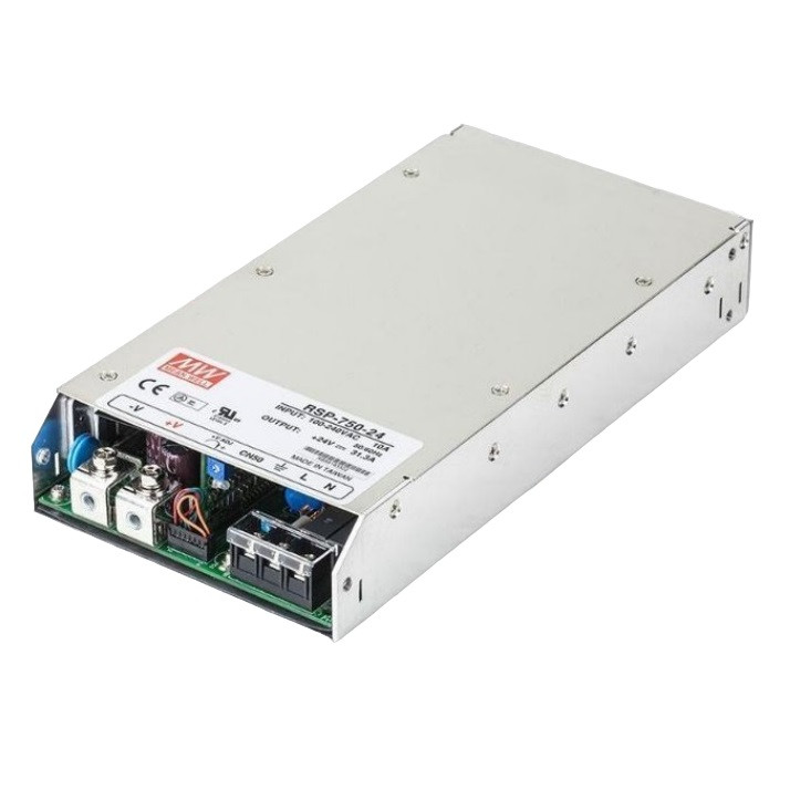 منبع تغذیه 24 ولت 31 آمپر مینول مدل RSP-750-24