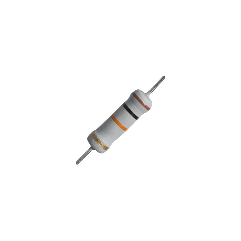 مقاومت 10 کیلو اهم 2 وات کد 10K/2W بسته 30 عددی