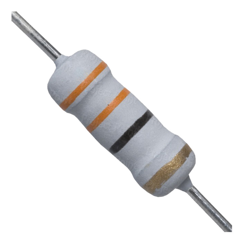 مقاومت 33 اهم 1 وات کد 33R/1W بسته 50 عددی