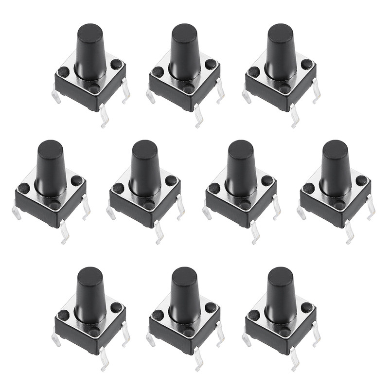 میکرو سوئیچ مدل Vertical-6×6×10-4P بسته 10 عددی