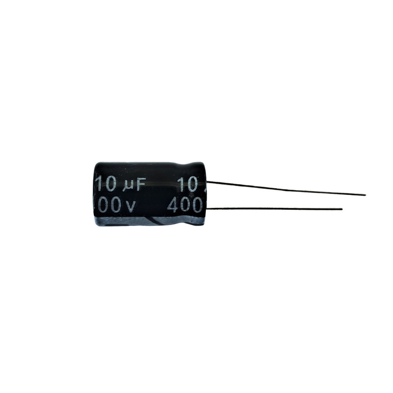 خازن الکترولیت 10uF میکرو فاراد جی دبلیو کو مدل 400V بسته 2 عددی