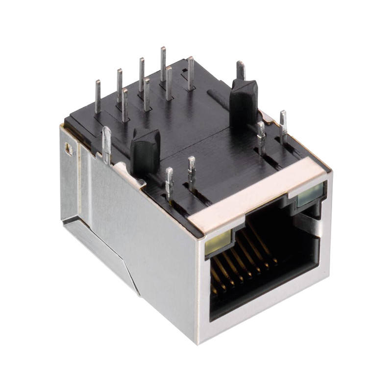 کانکتور مادگی شبکه مدل RJ45-90Deg-HR911105A