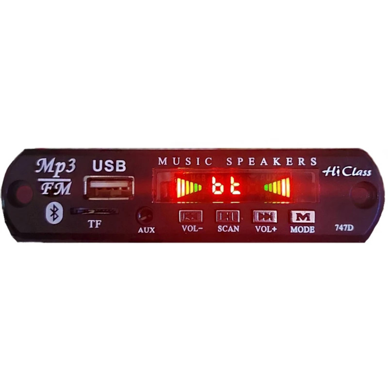ماژول ام پی تری پلیر فلش بلوتوث میکروفون دار مدل   Mp3 player Hi-Class