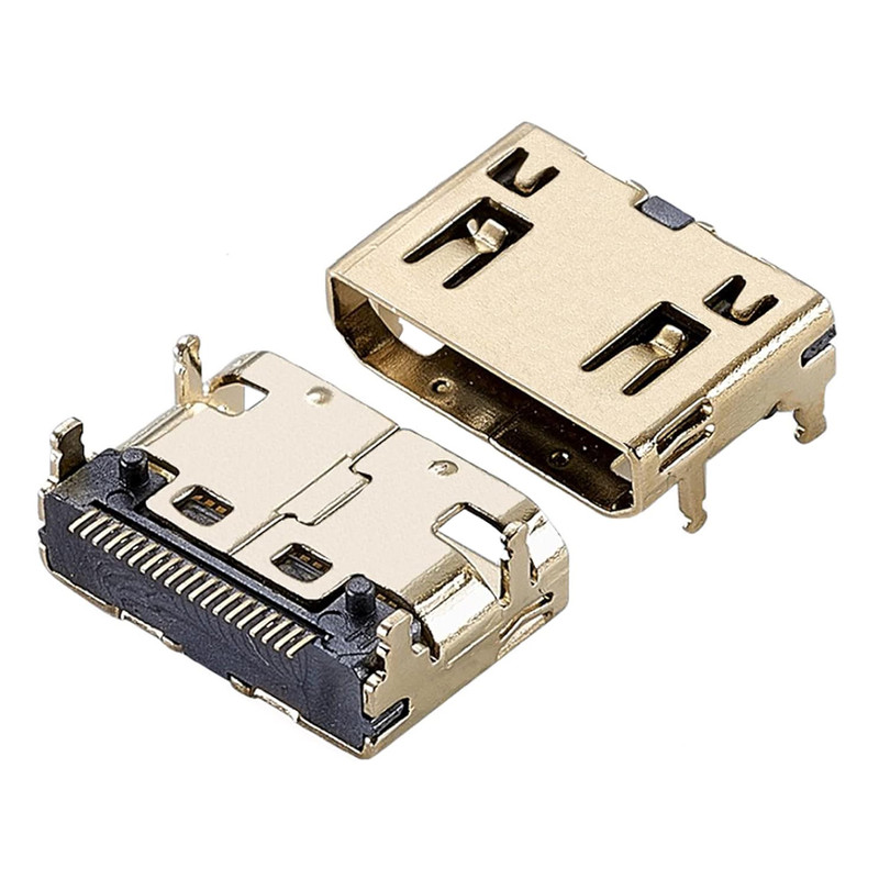 کانکتور مادگی Mini-HDMI مدل 19Pin-180Deg بسته 2 عددی