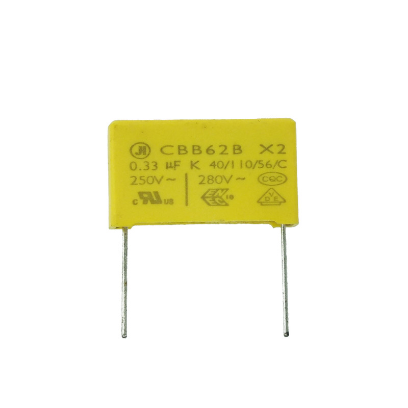خازن پلی استر مدل 0.33 میکرو فاراد بسته 10 عددی