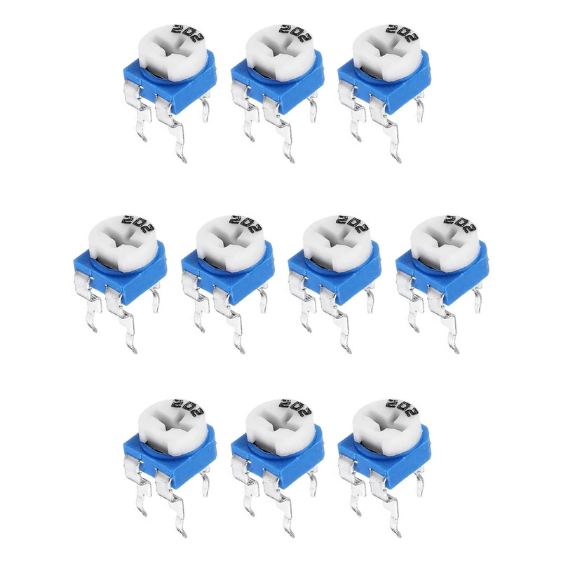 پتانسیومتر 2 کیلو اهم مدل 2K-202 بسته 10 عددی