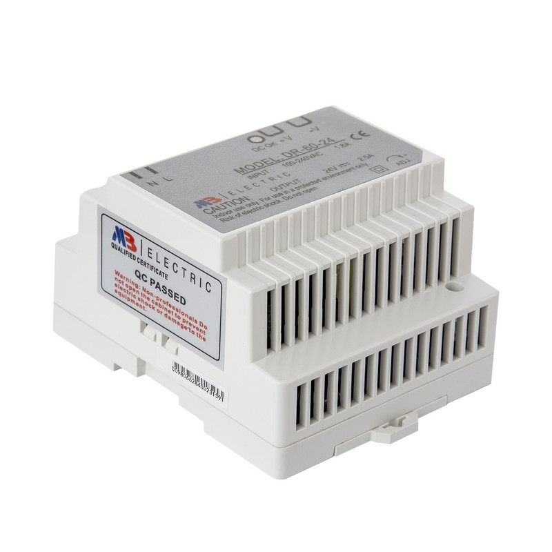 منبع تغذیه 24 ولت 2.5 آمپر ریلی کد DR-60-24