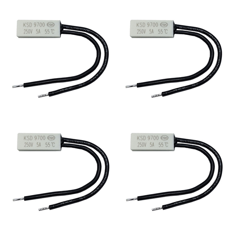 ترموسوئیچ  کی اس دی مدل 250V-5A-55D بسته 4 عددی