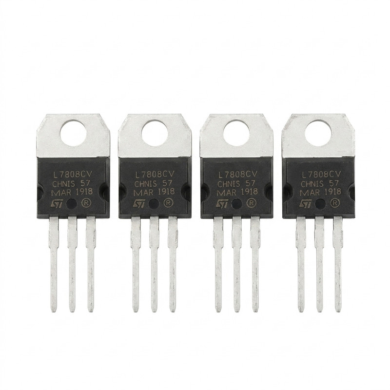 رگولاتور اس تی مدل L7808 +8v پکیج TO-220 بسته ۴ عددی