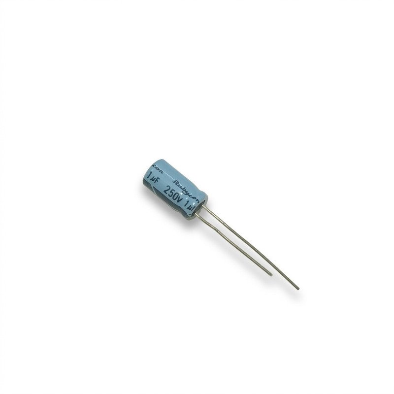 خازن الکترولیتی 250v 1uf کد 1M9225 بسته ۱۰ عددی