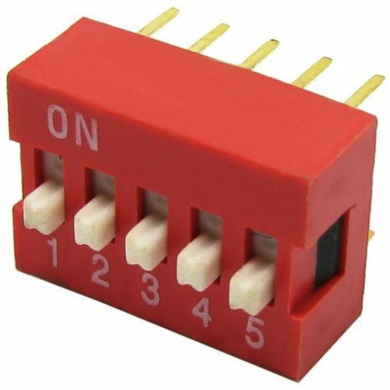 دیپ سوئیچ کد D05 بسته 5 عددی