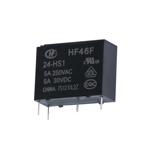رله ۴ پایه هونگفا کد HF46F/24-HS1