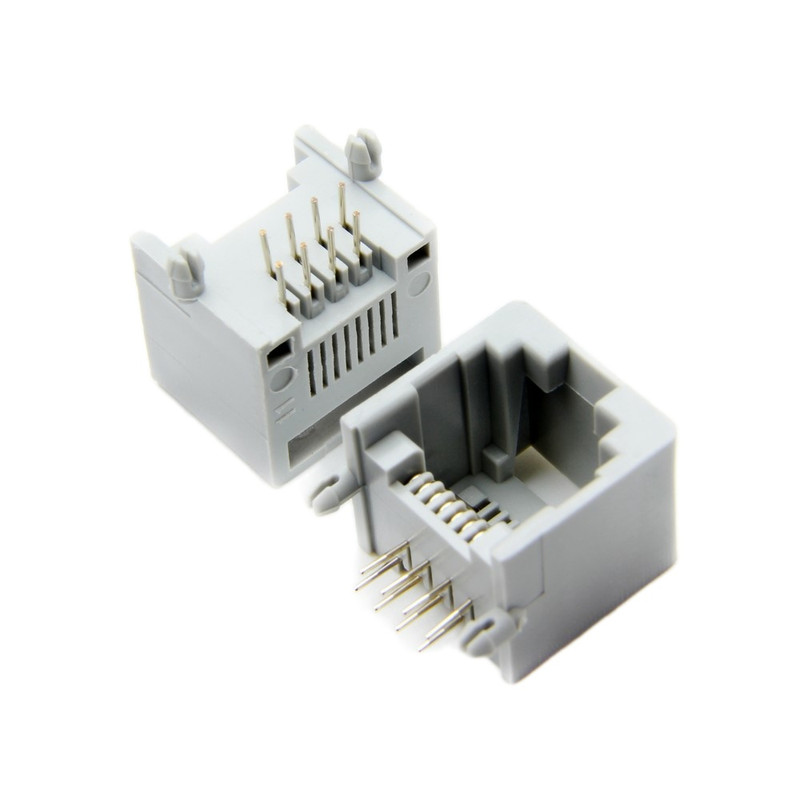 کانکتور مادگی روبردی مدل RJ45 بسته 2 عددی