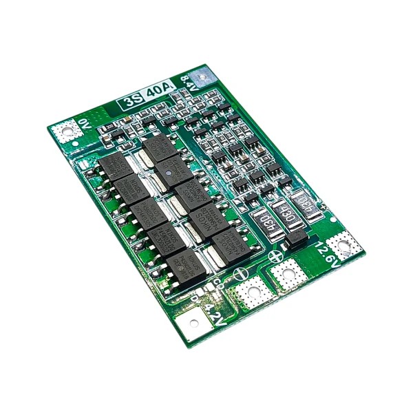ماژول محافظ شارژ و دشارژ باتری لیتیومی 3 سل 40 آمپر BMS 3 CELL