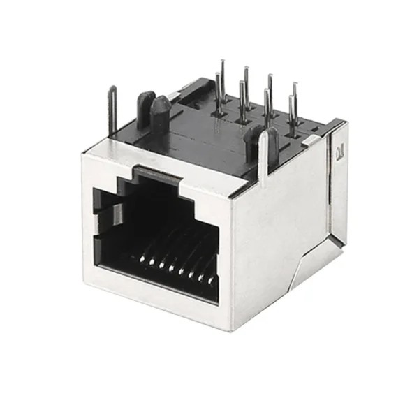 کانکتور مادگی شبکه مدل 8Pin-90Deg-PCB.Mount بسته 3عددی