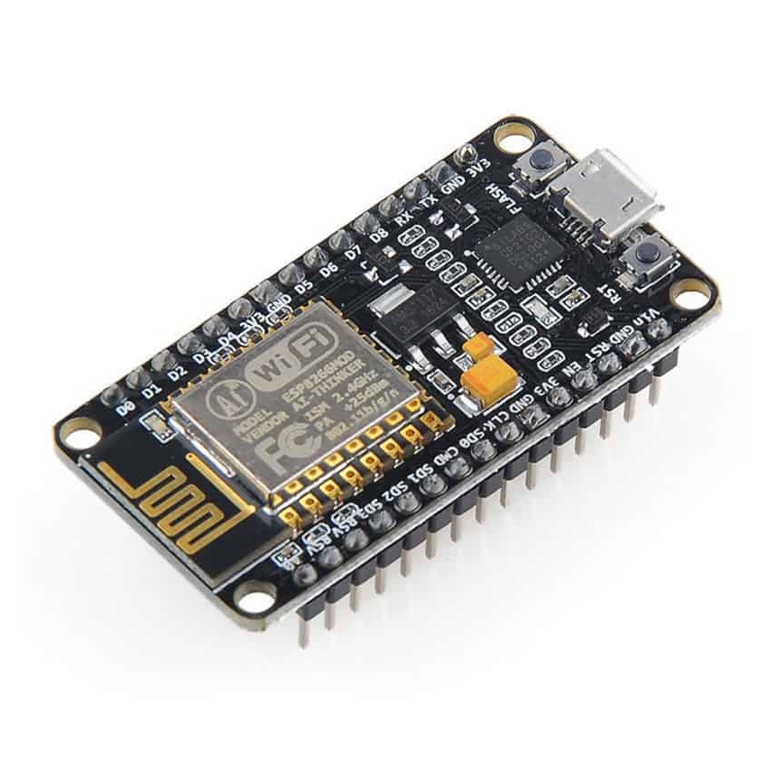 برد توسعه NodeMcu دارای هسته وای فای ESP8266 و مبدل CP2102 رابط تایپ C