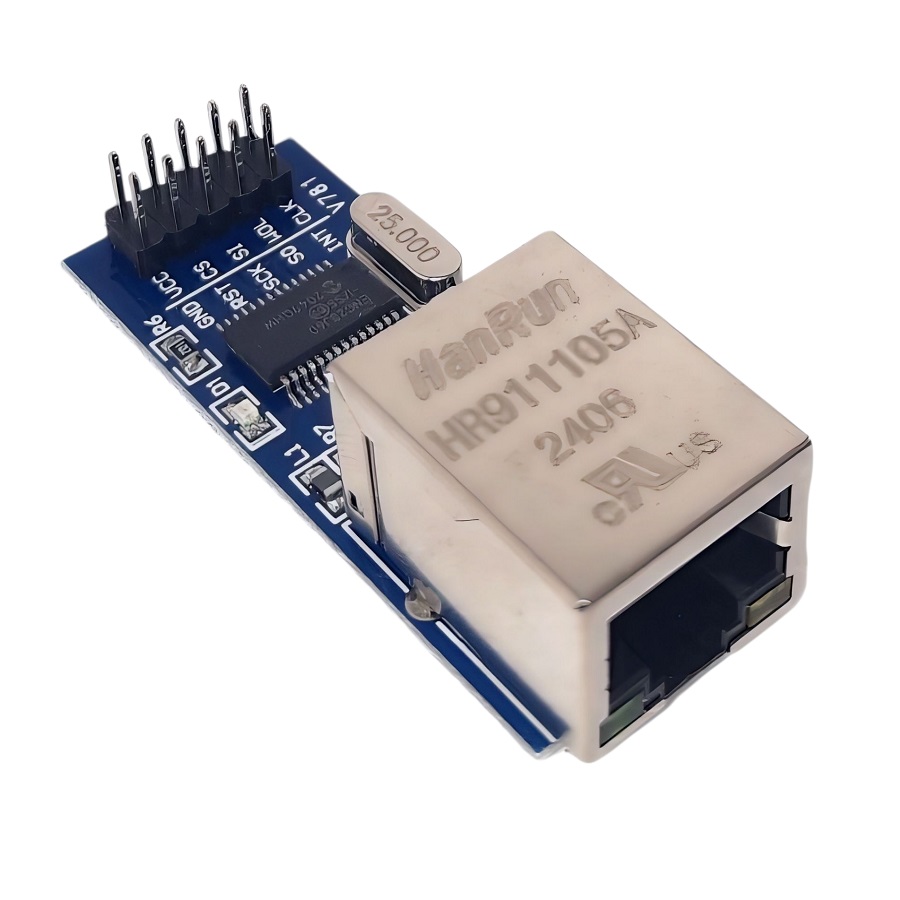 ماژول شبکه مینی ENC28J60 Ethernet SPI Mini