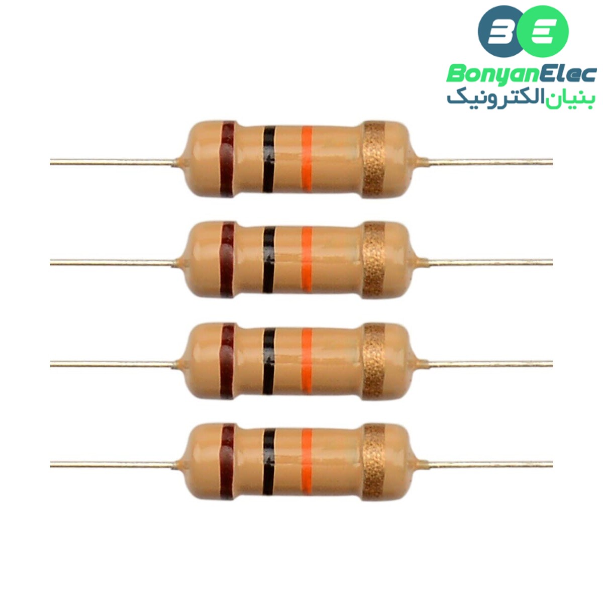 مقاومت 120K اهم 1W / بسته 50 تایی