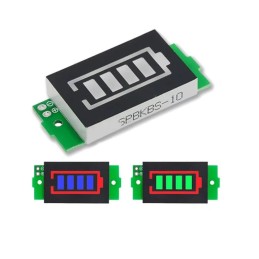 ماژول بارگراف نمایشگر میزان شارژ باتری لیتیومی 1 تا 8 سل قابل تنظیم