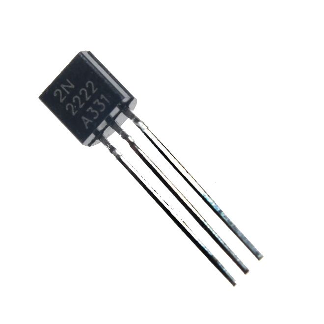 ترانزیستور 2N2222 پلاستیکی نوع NPN پکیج TO-92