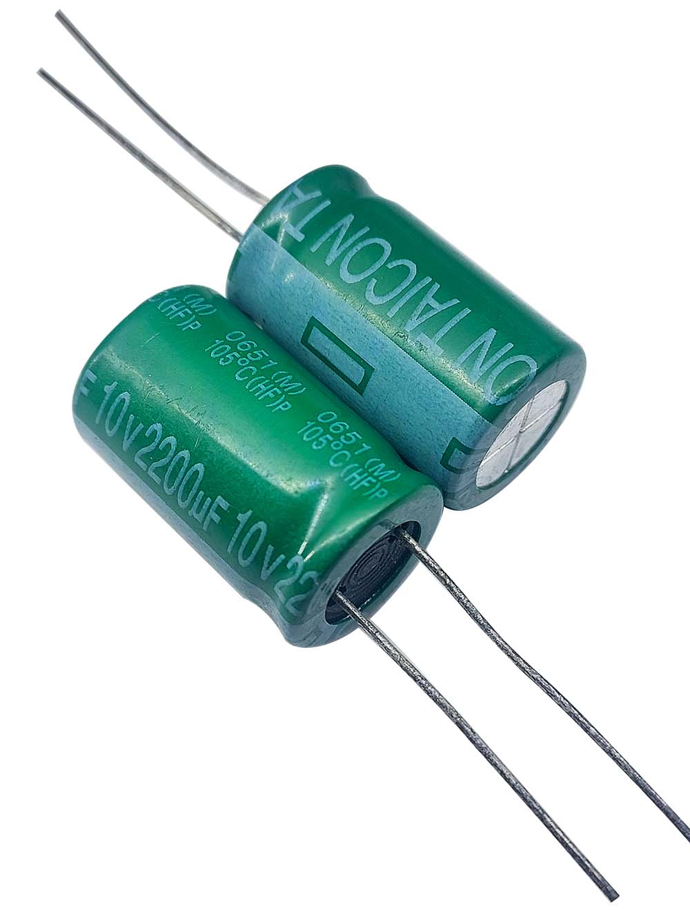 خازن الکترولیتی 2200uF / 10V مارک TAICON P(HF)