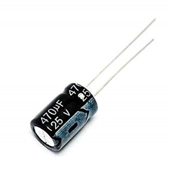 خازن الکترولیتی 470 میکرو فاراد 25ولت – 470uf/25V