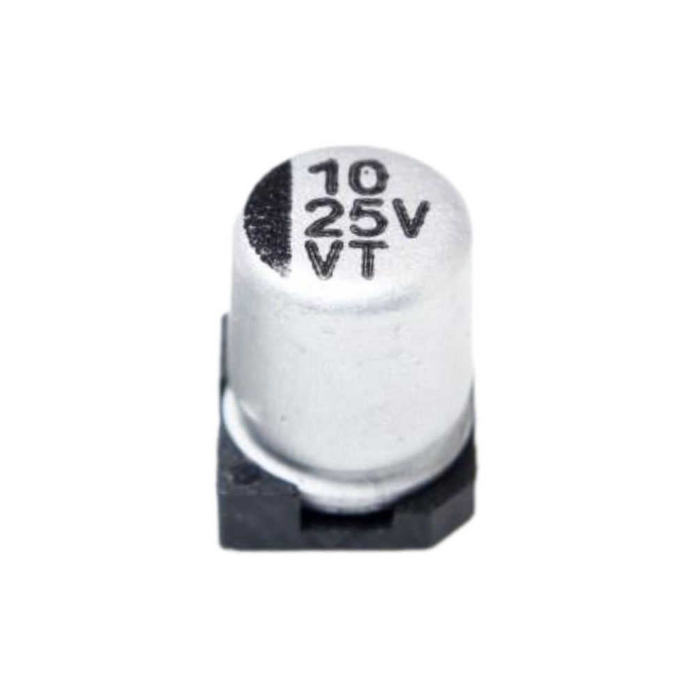 خازن SMD الکترولیت 10 میکروفاراد 25 ولت 10uF / 25V