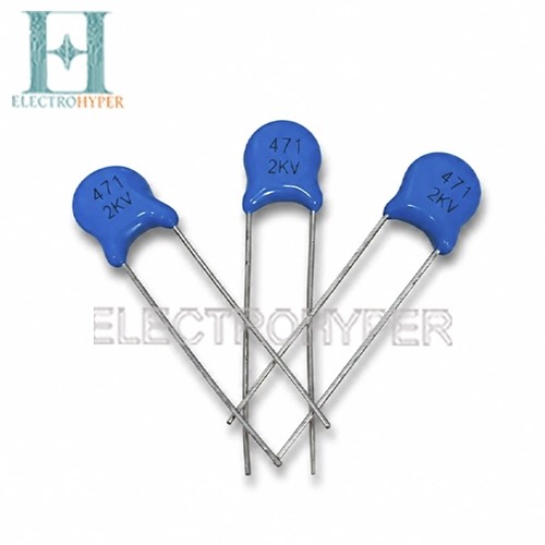 خازن عدسی 470PF 2KV (10 عددی)