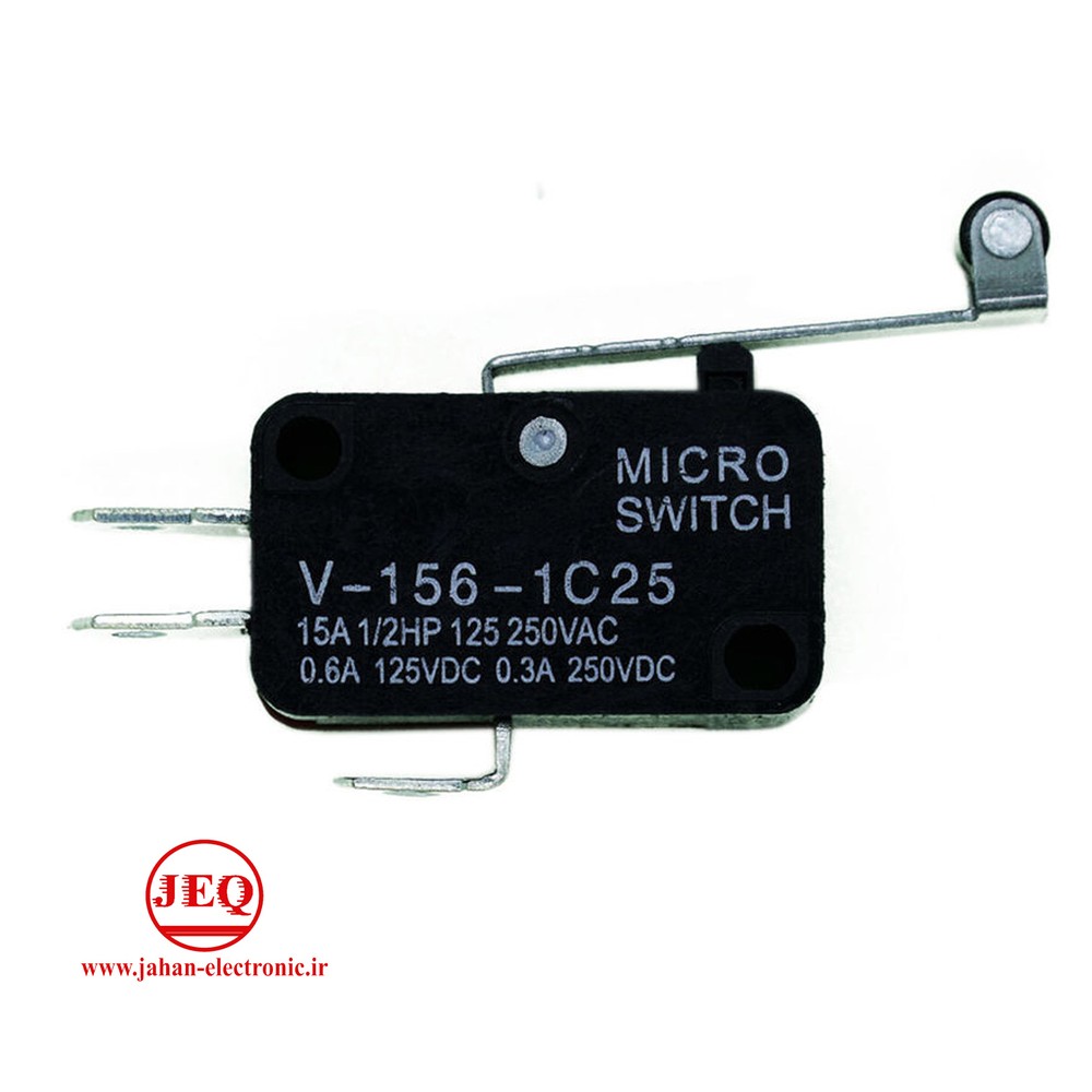 میکروسوییچ غلطک دار اهرم بلند بزرگ V-156-1C25