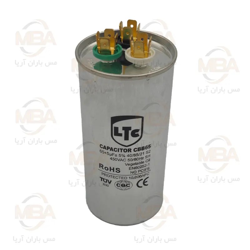 خازن کولرگازی 5+65 میکروفاراد برند LTC ال تی سی
