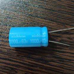 nichicon 63V 1000uF - خازن 63 ولت 1000 میکرو فاراد سری BT ابعاد 30 * 16 دما بالا