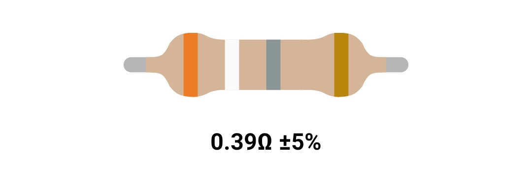 RESISTOR 1W 0.39R %5 – مقاومت 1 وات 0.39 اهم ۵% کربنی