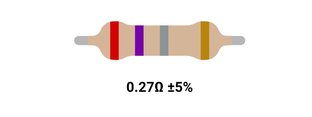 RESISTOR 1W 0.27R %5 – مقاومت 1 وات 0.27 اهم ۵% کربنی
