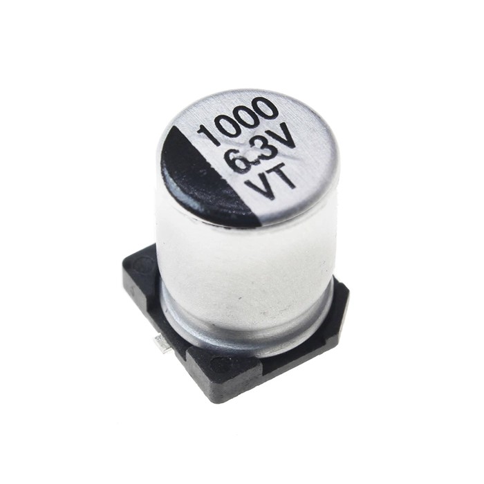 خازن الکترولیت SMD ظرفیت 1000uF 6.3V 8×10.5mm