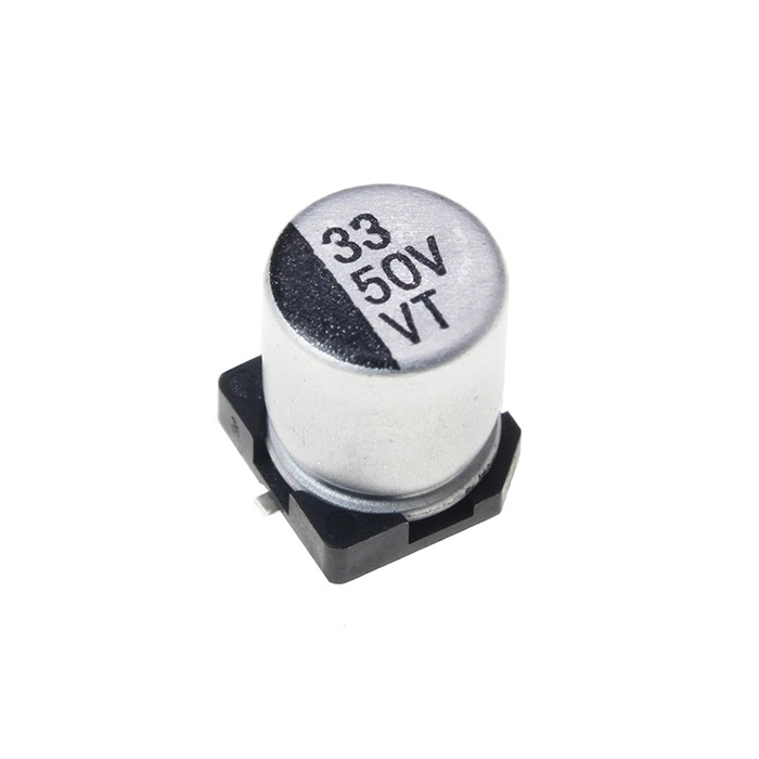 خازن الکترولیت SMD ظرفیت 33uF 50V 6.3×7.7mm