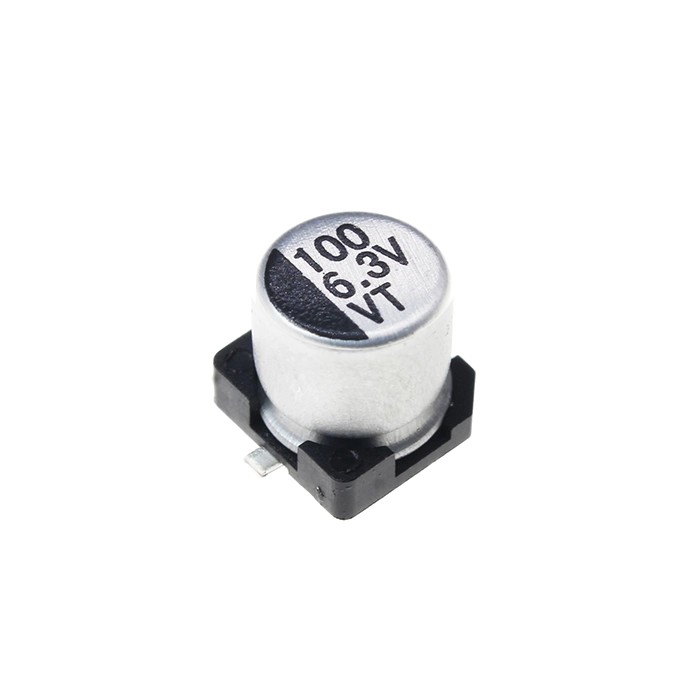 خازن الکترولیت SMD ظرفیت 100uF 6.3V 5×5.4mm