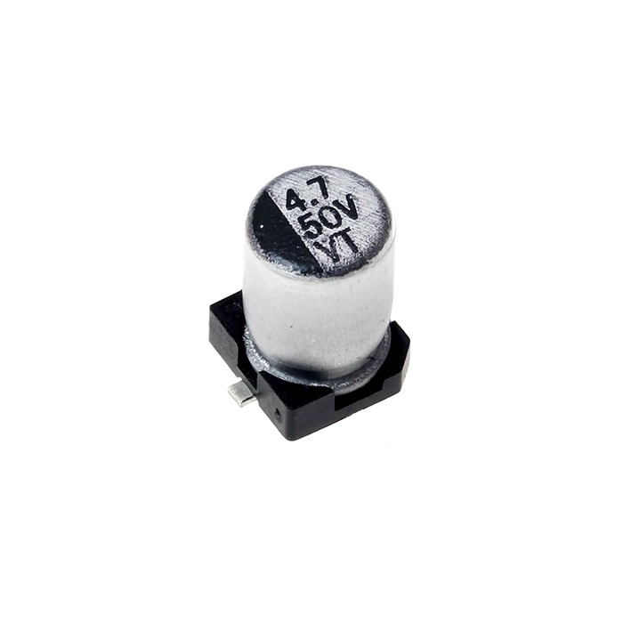 خازن الکترولیت SMD ظرفیت 4.7uF 50V 4×5.4mm