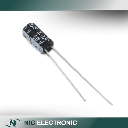 خازن الکترولیتی 3.3UF/50V-4X7-105C-BLACK