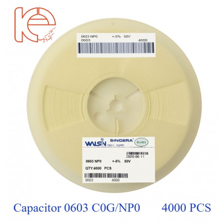 خازن 18PF (0603) 50V 5% C0G/NP0