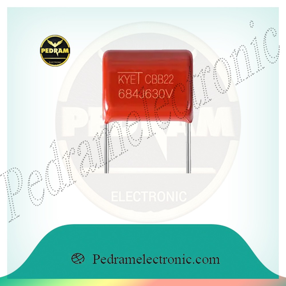 خازن پلی استر 680nF/630V (684J630V) ساخت چین -کیفیت قابل قبول