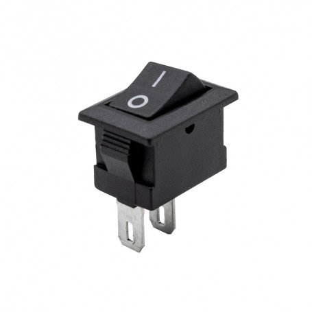 کلید راکر دو حالته کوچک مشکی 2Pin مدل KCD1-701-2P