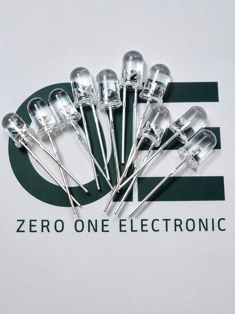 لامپ LED زرد 5mm شفاف ( پرنور )
