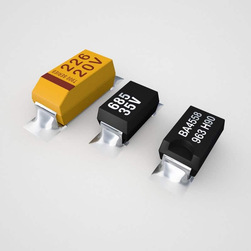خازن تانتال SMD 22uF / 25V پکیج D بسته 5 تایی